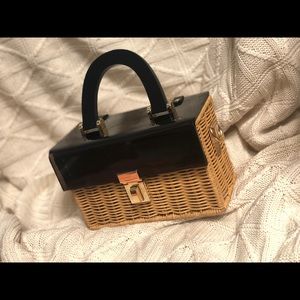 Rattan wicker box case bag